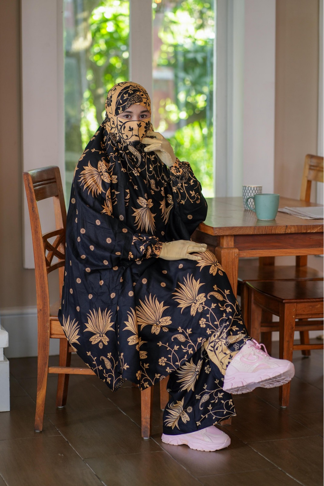 Luxury Mishori Silk Khimar Set – 45 - Image 2