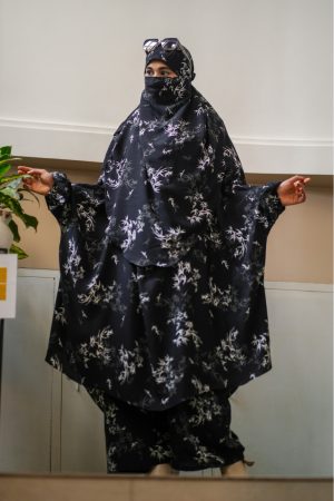 Luxury Mishori Silk Khimar Set – 42