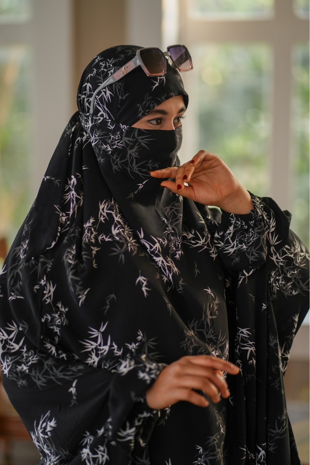 Luxury Mishori Silk Khimar Set – 42 - Image 3