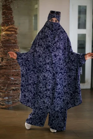 Luxury Mishori Silk Khimar Set – 52