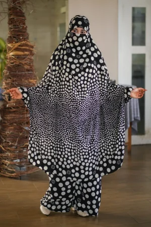 Luxury Mishori Silk Khimar Set – 43