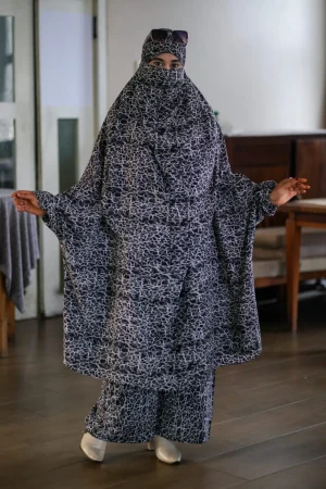 Luxury Mishori Silk Khimar Set – 53