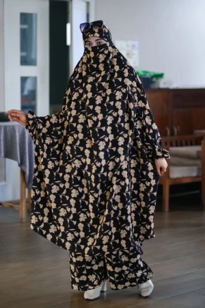 Luxury Mishori Silk Khimar Set – 50