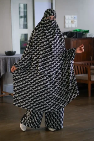 Luxury Mishori Silk Khimar Set – 51