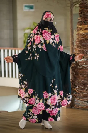 Luxury Mishori Silk Khimar Set – 44