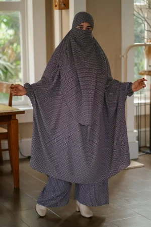 Luxury Mishori Silk Khimar Set – 46