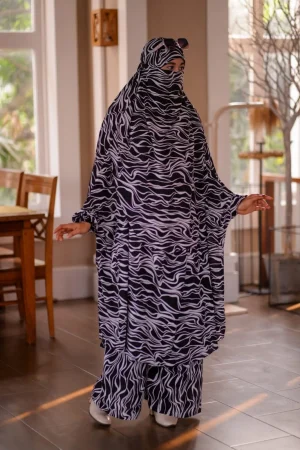 Luxury Mishori Silk Khimar Set – 54